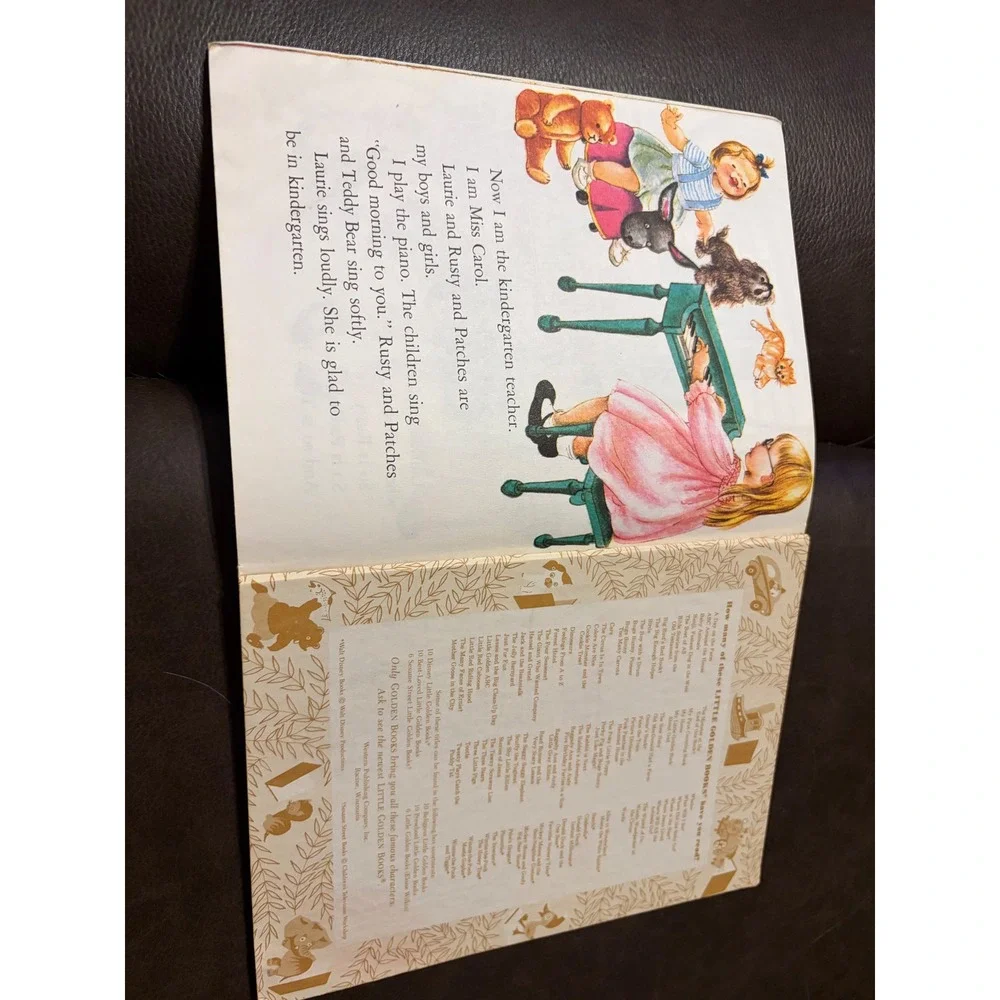 Vintage Little Golden Book We Like Kindergarten Clara Cassidy Eloise Wilkin 80s